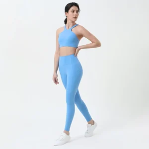 Vnazvnasi Yoga Sportswear Gym Fitness Lycra Sport Set Women Top Sports Bra With Leggings High Waist Yoga Pants Ropa Deportiva