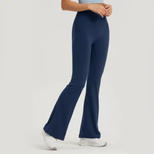 Women Wide-leg Pants Gym Ladies Loose Pants High Waist Hip Slim Bell Bottoms Gym Dance Flared Wide Leg Trousers Yoga Leggings