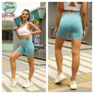 Seamless High Waist Dot Yoga Shorts Women Elastic Plus Size Gym Sport Exercise Fitness Workout Short Mujer