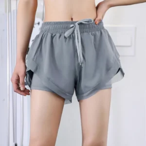 Women's High Quality Leisure Quick Dry Drawstring Gym Cycling Gym Running Shorts High Quick Dry Loose Drawstring Training Tennis